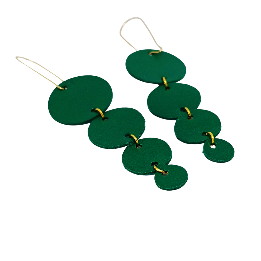 Join the Dots Earrings | Limerick Green