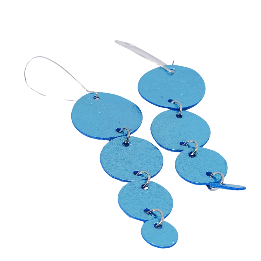 Join the Dots Earrings | Metallic Turquoise