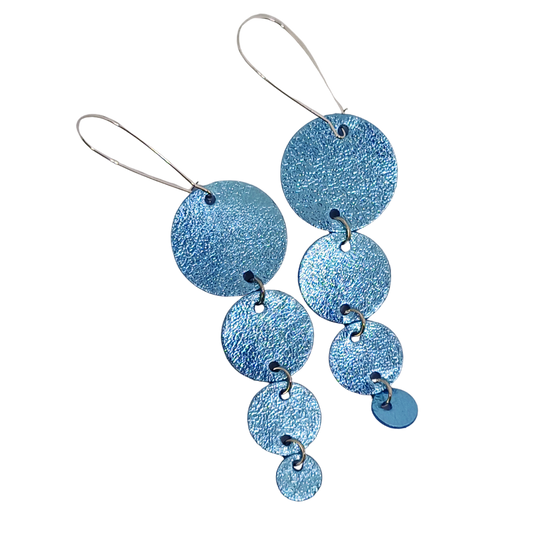 Join the Dots Earrings | Metallic Turquoise