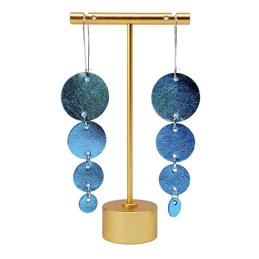 Join the Dots Earrings | Metallic Turquoise