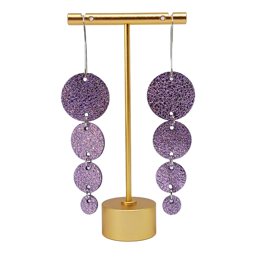 Join the Dots Earrings | Metallic Soft Pink