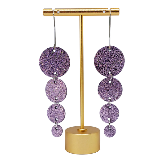 Join the Dots Earrings | Metallic Soft Pink