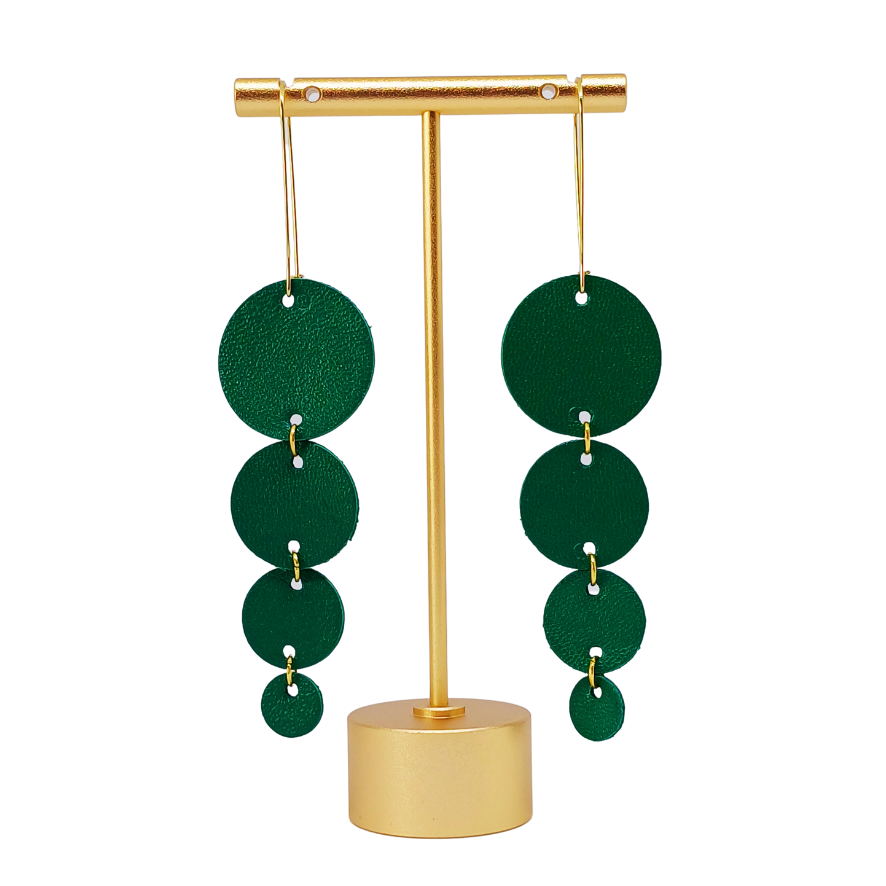 Join the Dots Earrings | Limerick Green